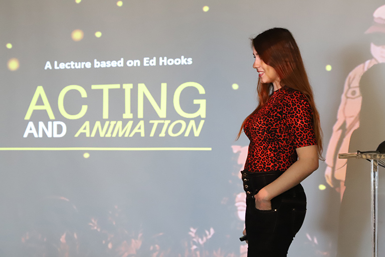 An acting and animation lecture at RHU discusses ways to create emotionally  moving animations -Rafik Hariri University