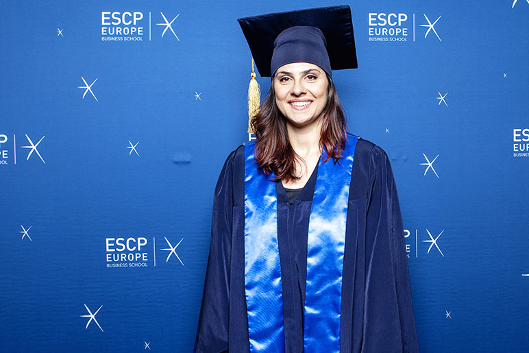 RHU alumna receives her EMBA from ESCP and ESA