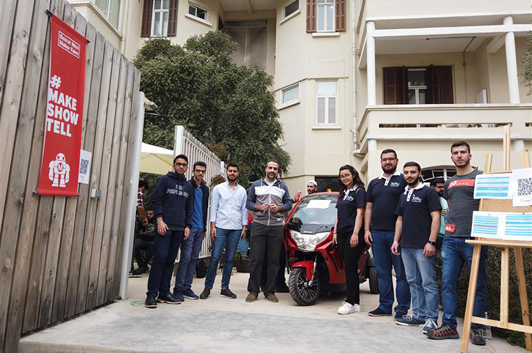 RHU student projects grab the attention of attendees at Beirut first Mini Maker Faire