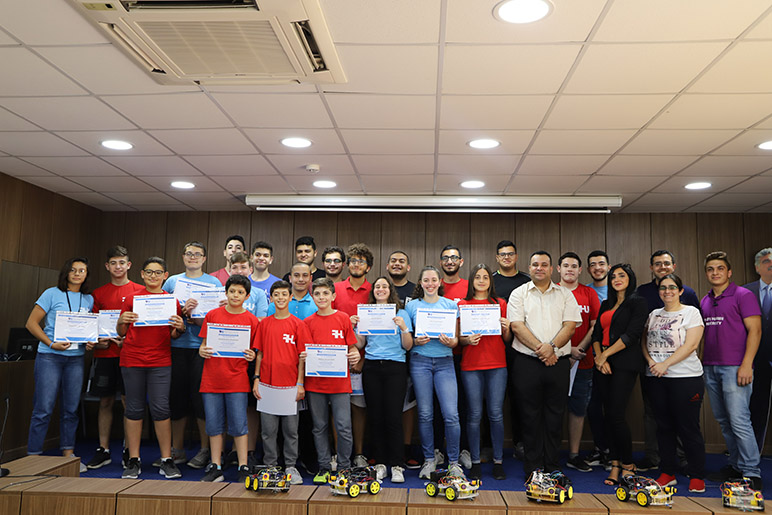 RHU TechnoCamp closing ceremony: empowering Lebanese youth with robotics and web development technical know-how 