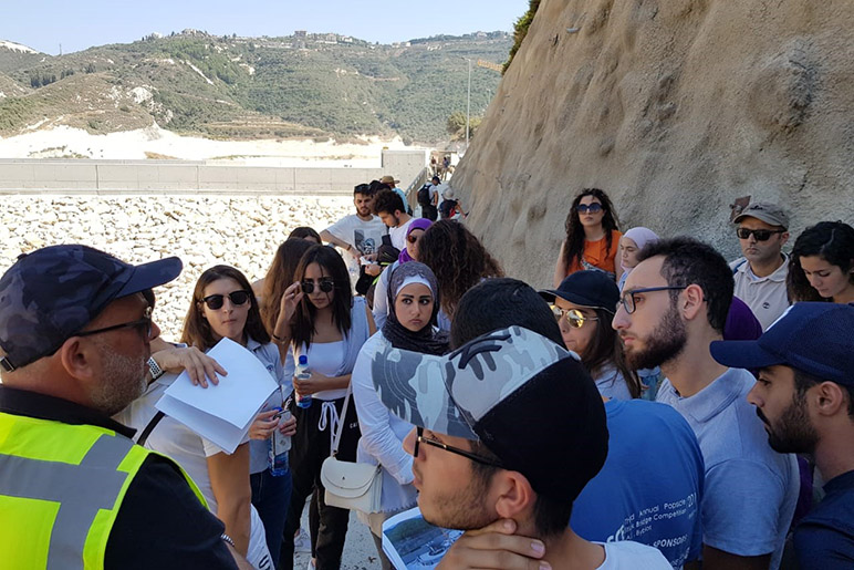 RHU civil engineering students in a fieldtrip to Mseilha Dam