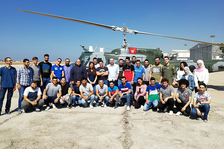 RHU engineering students visit the Lebanese Army Air Force