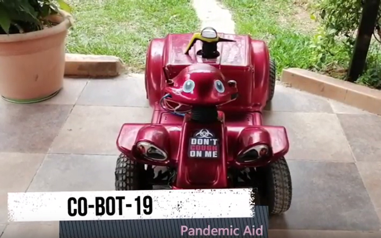 RHU engineering student develops remotely-operated CO-BOT-19 in response to COVID-19 pandemic