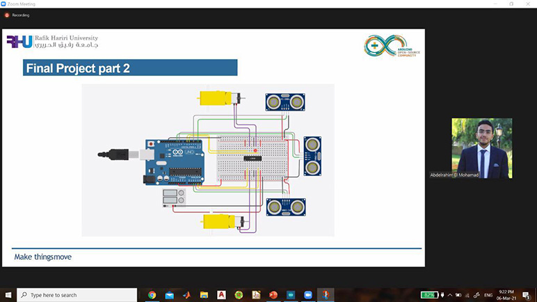 RHU mechatronics engineering students deliver a two-day Arduino workshop to university students