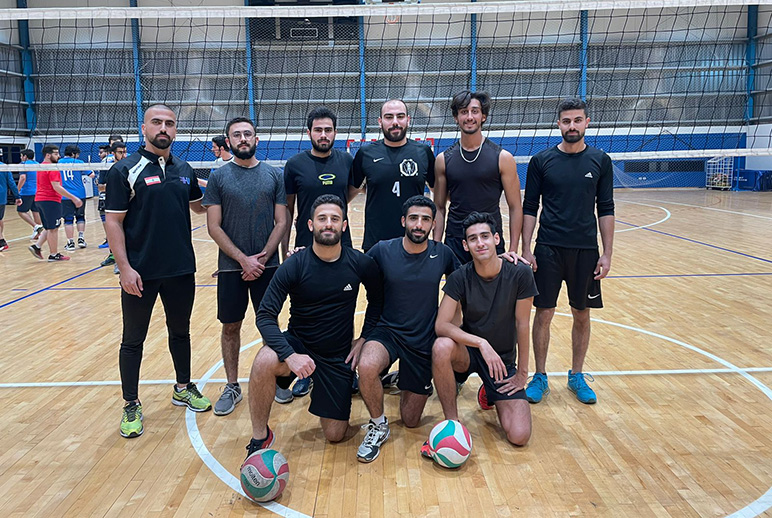 RHU men’s volleyball team wins a friendly game against BAU