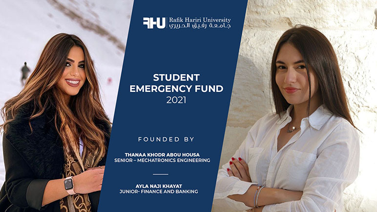 Two students representing the President of RHU establish the Student Emergency Fund
