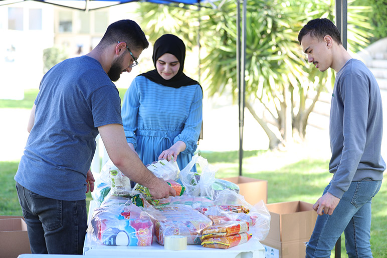 RHU clubs and societies gather donations to provide food boxes for families in need during Ramadan