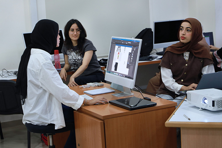 RHU graphic design students refresh their creative skills in an Adobe InDesign workshop