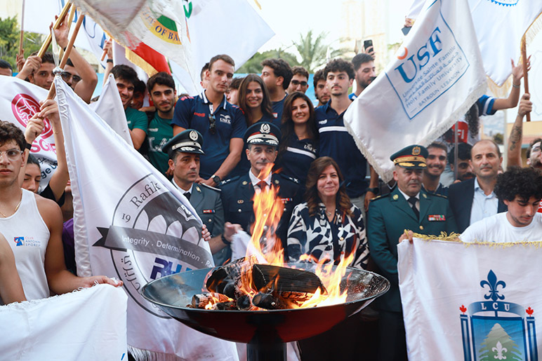 RHU joins the Lebanese Week of Sport torch relay, celebrating unity and youth engagement