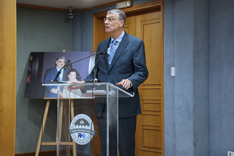 RHU President Dr. Said Ladki holds Fall 2026 Town Hall with students on career readiness and essential skill sets