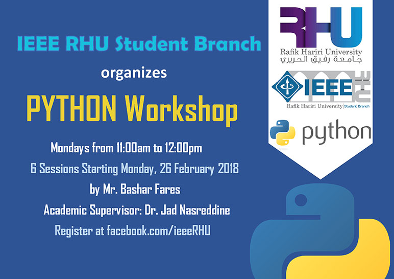 Python Workshop -Rafik Hariri University