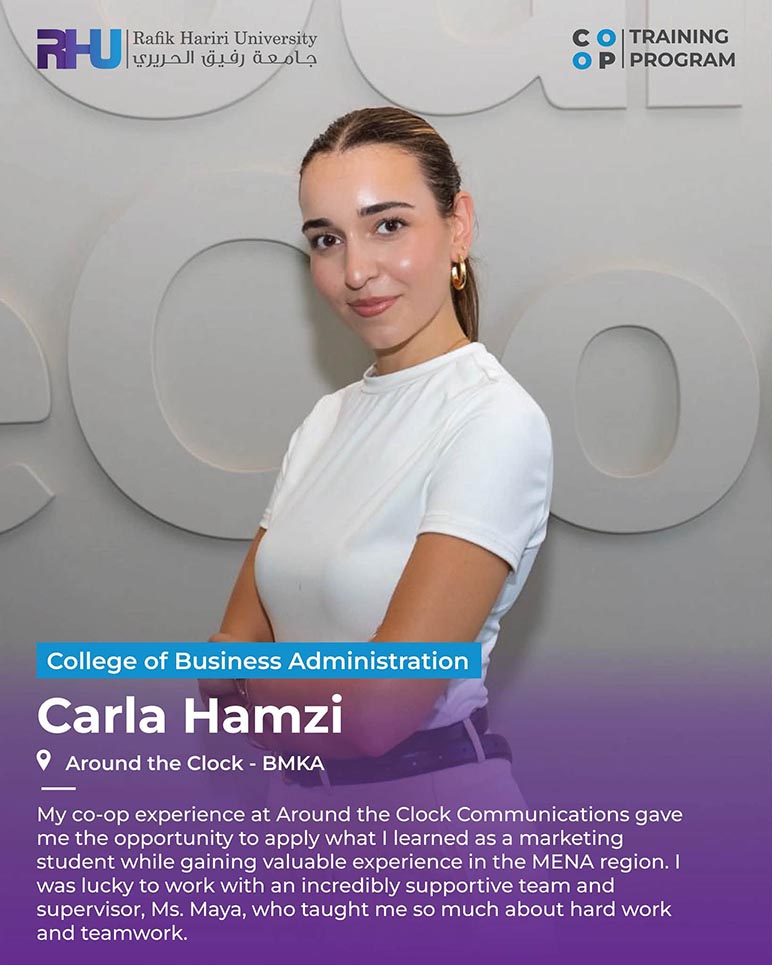 RHU students gain hands-on industry experience through the university’s Co-op Program