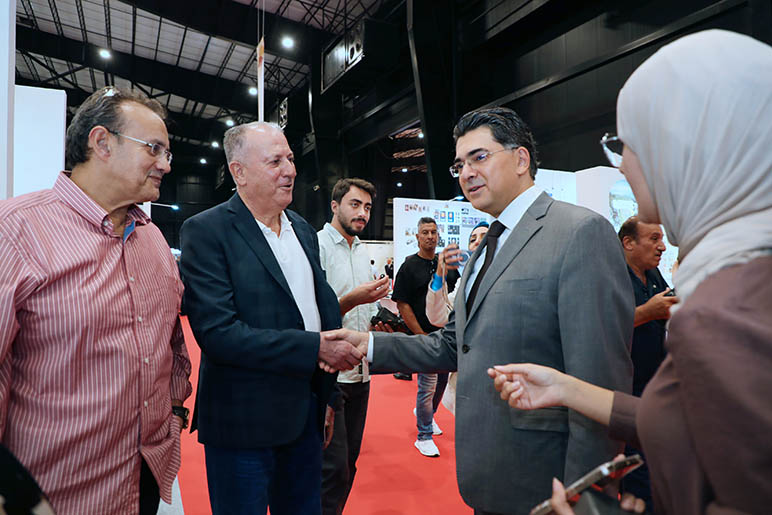 Rafik Hariri University Graphic Design students showcase their creative work at the Graphic Arts Pavilion during the 67th Beirut Arab International Book Fair