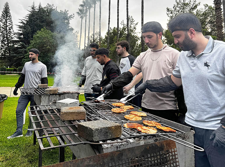 RHU Mechanical and Mechatronics Engineering students and faculty gather for a BBQ dinner organized with RTC and ASME