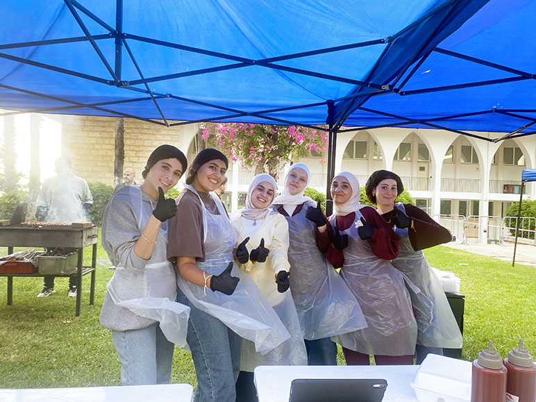 RHU Mechanical and Mechatronics Engineering students and faculty gather for a BBQ dinner organized with RTC and ASME