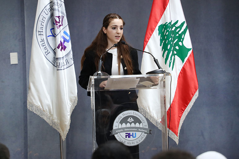 RHU Student Representative Council candidates present their programs during Campaigning Day ahead of elections