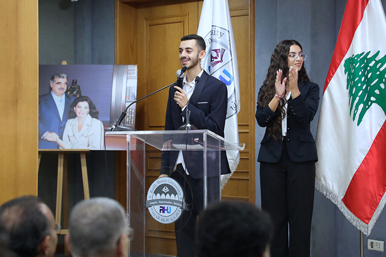 RHU Student Representative Council candidates present their programs during Campaigning Day ahead of elections