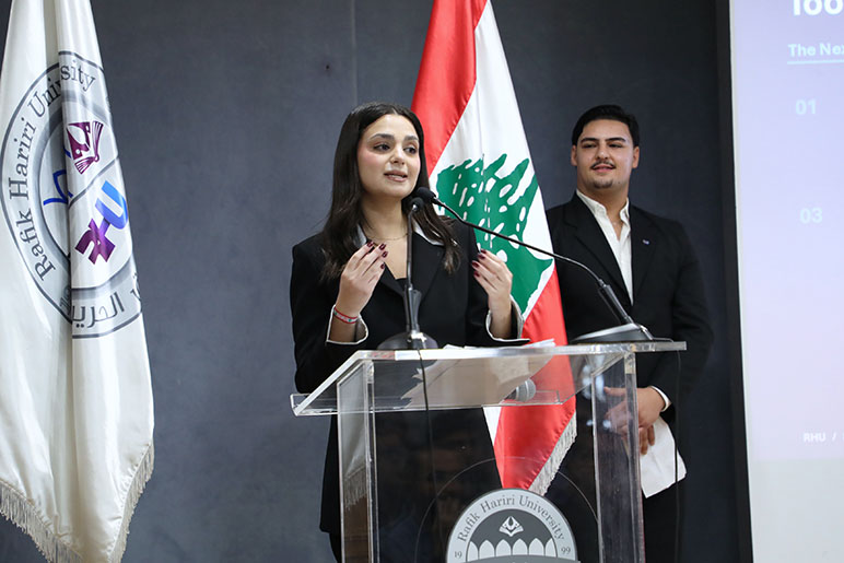 RHU Student Representative Council candidates present their programs during Campaigning Day ahead of elections