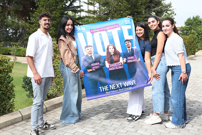 RHU Student Representative Council candidates present their programs during Campaigning Day ahead of elections