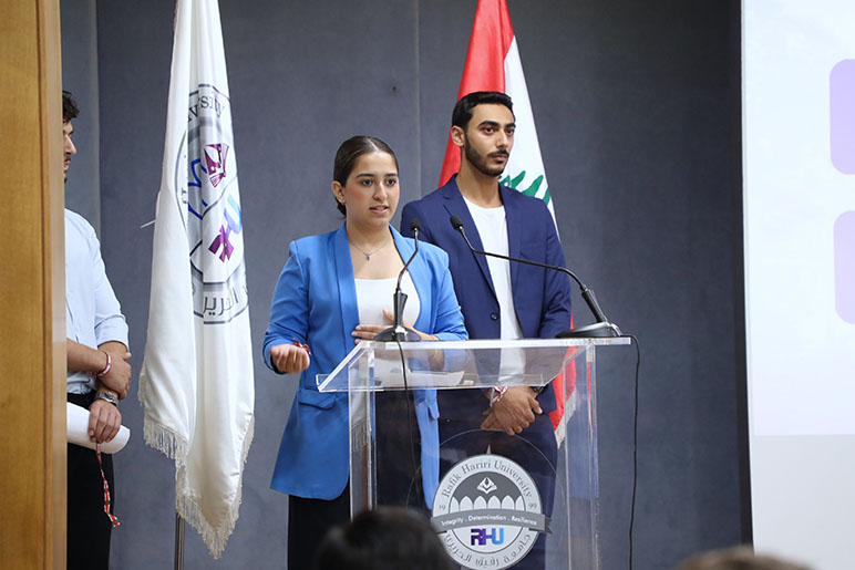 RHU Student Representative Council candidates present their programs during Campaigning Day ahead of elections