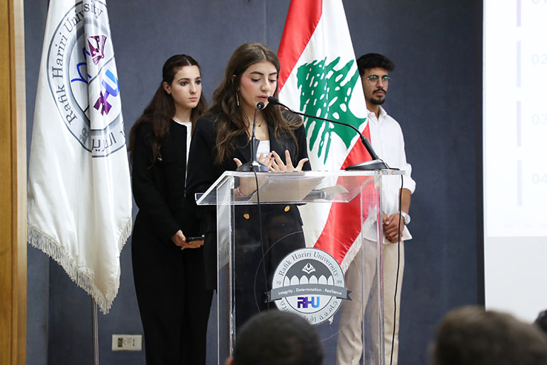 RHU Student Representative Council candidates present their programs during Campaigning Day ahead of elections