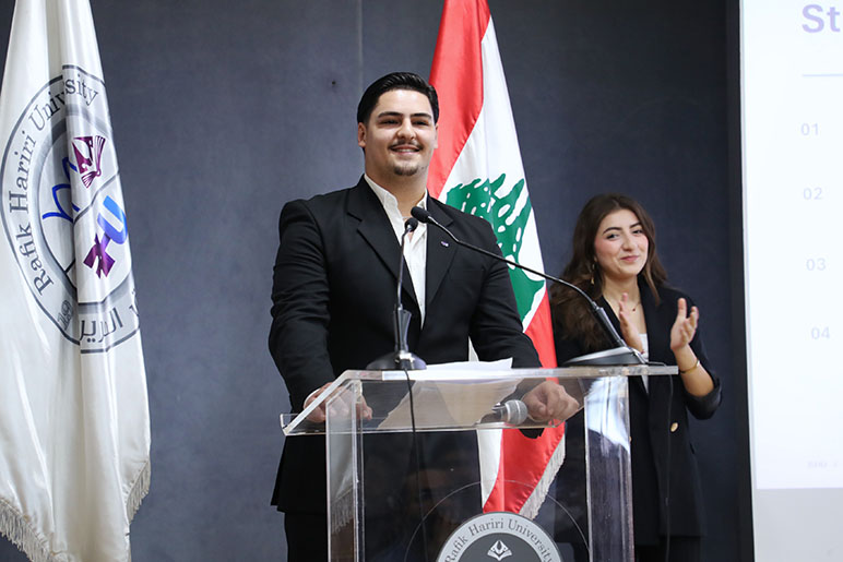 RHU Student Representative Council candidates present their programs during Campaigning Day ahead of elections