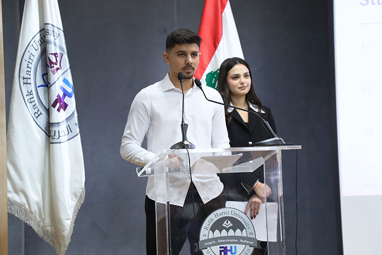 RHU Student Representative Council candidates present their programs during Campaigning Day ahead of elections