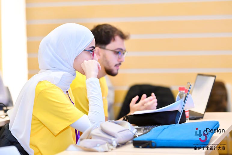 RHU Biomedical Engineering students Jihad Al Safadi and Leen Mohamad win second place with their NeoGuard AI project at the Global Competition on Design for Futures 2026 in Beijing, China.